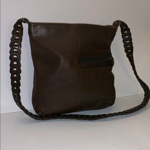 Bechamel Brown leather Crossbody Bag